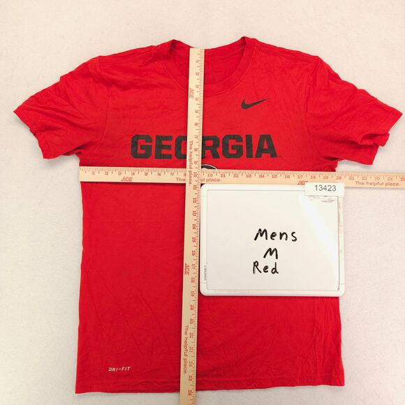 Nike Georgia Bulldogs College Crew Neck T Shirt Mens Size Medium M Red - Picture 5 of 9
